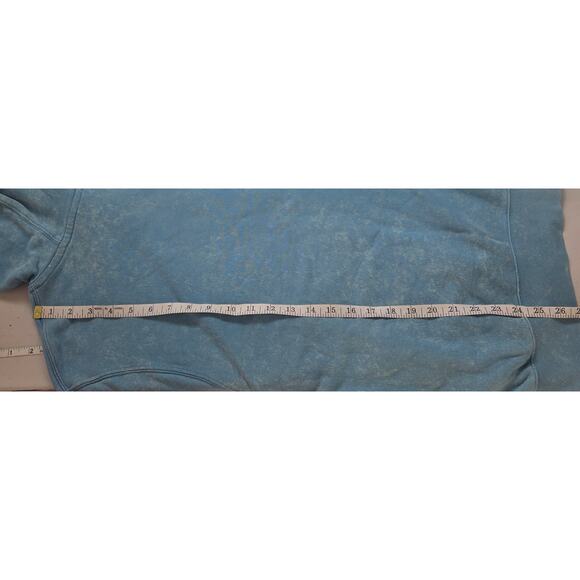 Nike Blue Bleach Washed Embroidered Hoodie Size LG Streetwear Casual Comfy - Picture 9 of 10